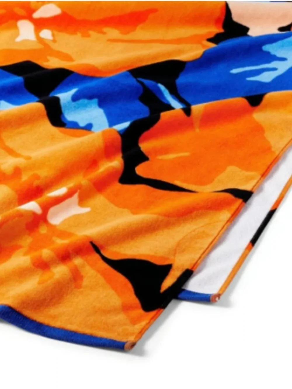 NWOT Tabitha Brown Floral Print Beach Towel Orange/Blue